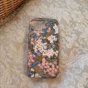 Floral Pattern Kate Spade Phone Case - Pink and Blue